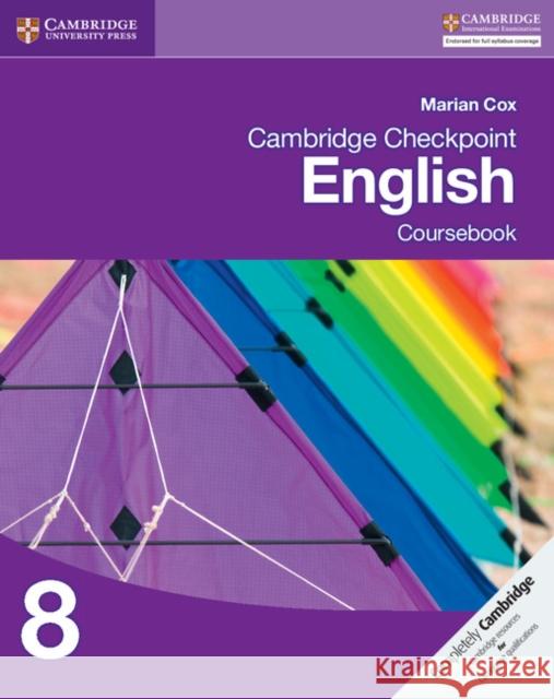 Cambridge Checkpoint English Coursebook 8 Cox Marian 9781107690998