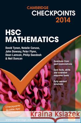 Cambridge Checkpoints HSC Mathematics 2014-16 Neil Duncan David Tynan Natalie Caruso 9781107692770 Cambridge University Press