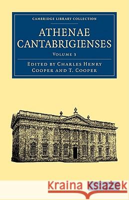 Athenae Cantabrigienses Charles Henr Cooper 9781108000383 