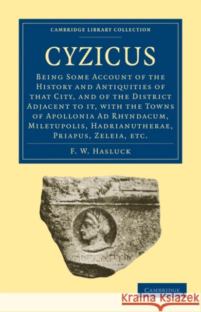 Cyzicus Hasluck, F. W. 9781108010405 Cambridge University Press