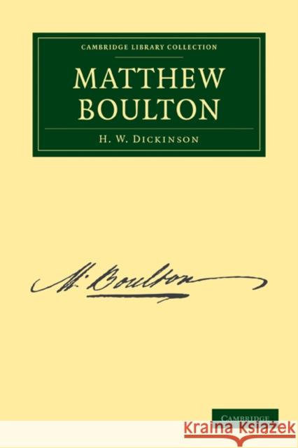 Matthew Boulton Dickinson, Henry Winram 9781108012249 Cambridge Library Collection - Technology