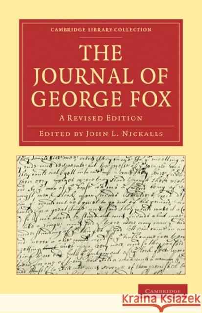 The Journal of George Fox: A Revised Edition Fox, George 9781108016117 Cambridge University Press