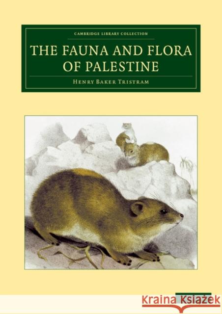 The Fauna and Flora of Palestine Henry Baker Tristram 9781108042048 Cambridge University Press