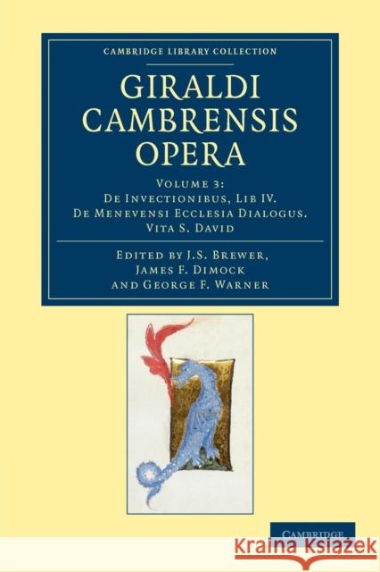 Giraldi Cambrensis Opera Brewer, J. S. 9781108042932 Cambridge University Press