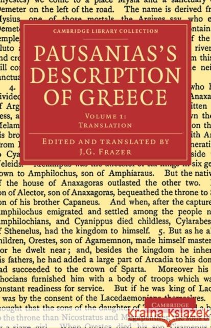 Pausanias's Description of Greece James George Frazer 9781108047234