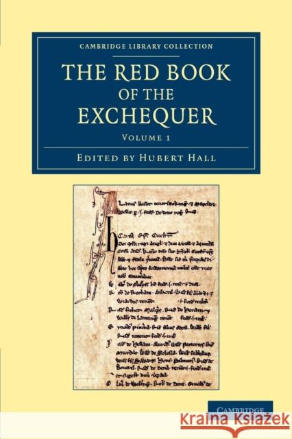 The Red Book of the Exchequer Hubert Hall 9781108053242