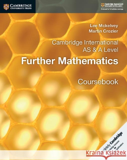 Cambridge International AS & A Level Further Mathematics Coursebook Martin Crozier 9781108403375 Cambridge University Press