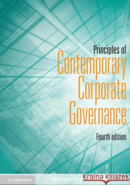 Principles of Contemporary Corporate Governance Jean Jacques d Anil Hargovan Jason Harris 9781108413022 Cambridge University Press