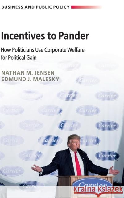 Incentives to Pander: How Politicians Use Corporate Welfare for Political Gain Jensen, Nathan M. 9781108418904 Cambridge University Press