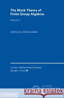 The Block Theory of Finite Group Algebras: Volume 1 Markus Linckelmann 9781108425919 Cambridge University Press