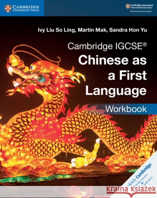 Cambridge Igcse(r) Chinese as a First Language Workbook Sandra Hon Yu 9781108434959 Cambridge University Press