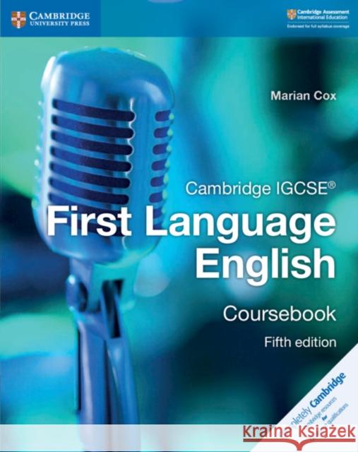 Cambridge IGCSE® First Language English Coursebook Marian Cox 9781108438889 Cambridge University Press
