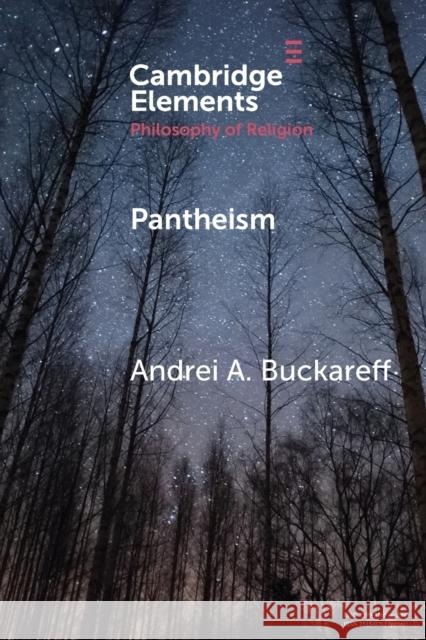 Pantheism Andrei A. Buckareff 9781108457507