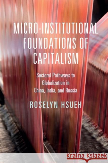 Micro-Institutional Foundations of Capitalism Hsueh, Roselyn 9781108459037 Cambridge University Press