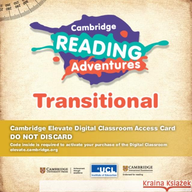 Cambridge Reading Adventures Green to White Bands Transitional Digital Classroom Access Card (1 Year Site Licence) Bodman, Sue 9781108465632 Cambridge University Press
