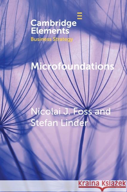 Microfoundations: Nature, Debate, and Promise Foss, Nicolai J. 9781108468985 Cambridge University Press