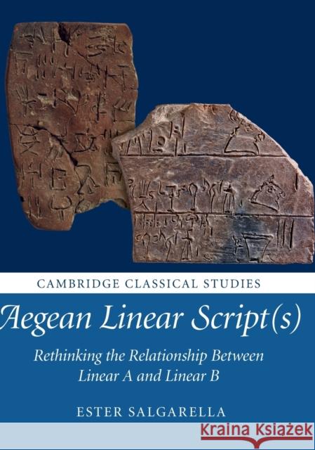 Aegean Linear Script(s): Rethinking the Relationship Between Linear A and Linear B Ester Salgarella 9781108479387