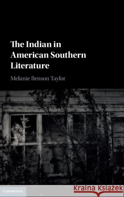 The Indian in American Southern Literature Melanie Benson Taylor 9781108495318