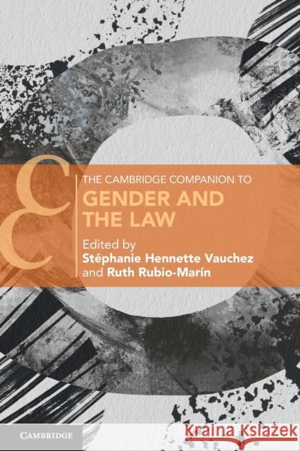 The Cambridge Companion to Gender and the Law  9781108713306 Cambridge University Press