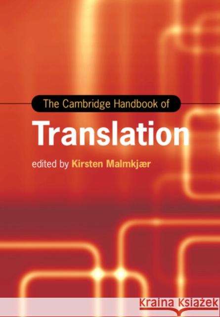 The Cambridge Handbook of Translation  9781108727358 Cambridge University Press