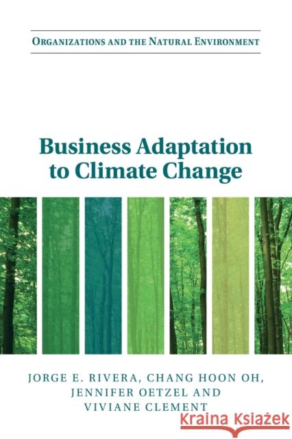 Business Adaptation to Climate Change Jorge E. Rivera Chang Hoon Oh Jennifer Oetzel 9781108744829