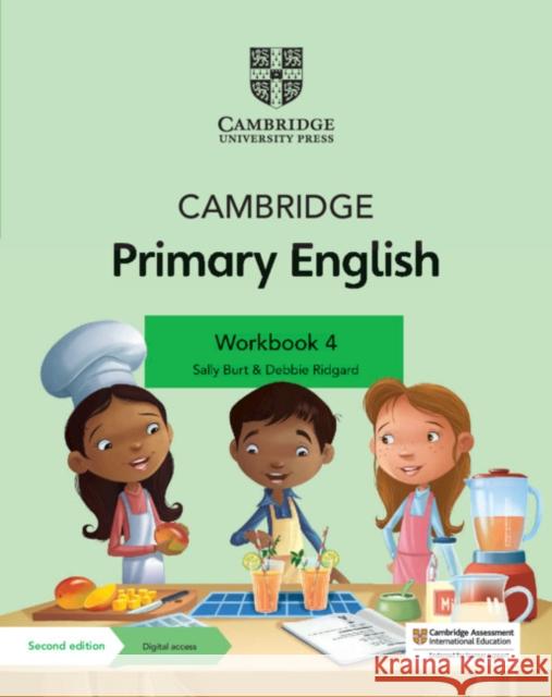 Cambridge Primary English Workbook 4 with Digital Access (1 Year) Sally Burt Debbie Ridgard  9781108760010 Cambridge University Press