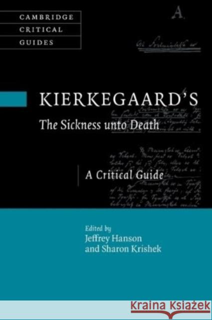 Kierkegaard's The Sickness Unto Death  9781108793308 Cambridge University Press