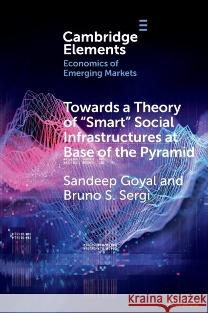 Towards a Theory of 'Smart' Social Infrastructures at Base of the Pyramid: A Study of India Goyal, Sandeep 9781108794800 Cambridge University Press