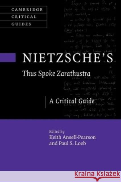 Nietzsche's ‘Thus Spoke Zarathustra'  9781108796484 Cambridge University Press