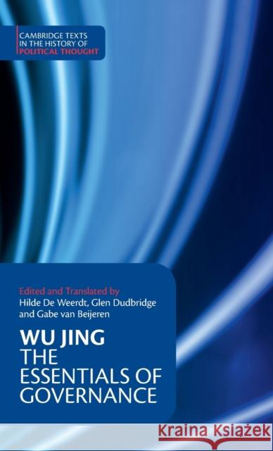 The Essentials of Governance Wu Jing Hilde d Glen Dudbridge 9781108831048 Cambridge University Press