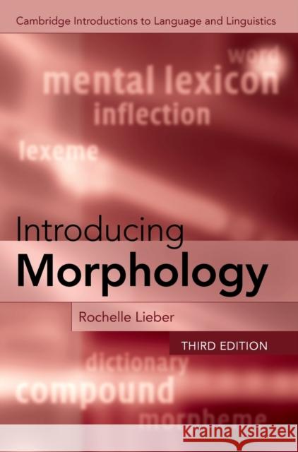 Introducing Morphology  9781108832489 Cambridge University Press
