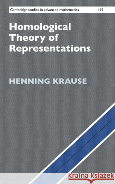 Homological Theory of Representations Henning Krause 9781108838894