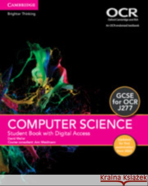 GCSE Computer Science for OCR Student Book with Digital Access (2 Years) Updated Edition David Waller Ann Weidmann 9781108873932 Cambridge University Press