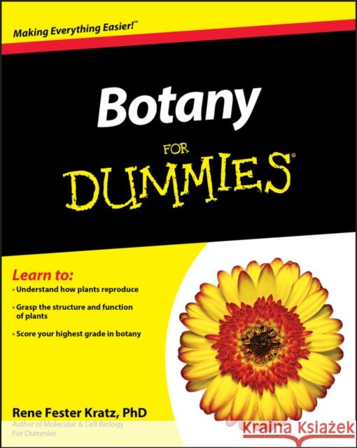 Botany for Dummies Fester Kratz, Rene 9781118006726 0
