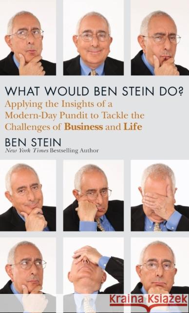 What Would Ben Stein Do?: Applying the Wisdom of a Modern-Day Prophet to Tackle the Challenges of Work and Life Stein, Ben 9781118038178 John Wiley & Sons