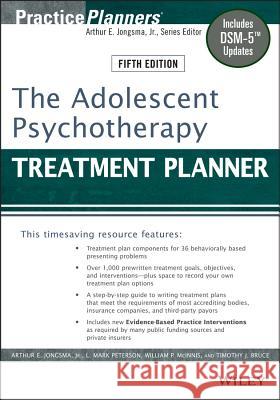 The Adolescent Psychotherapy Treatment Planner: Includes Dsm-5 Updates Berghuis, David J. 9781118067840 John Wiley & Sons