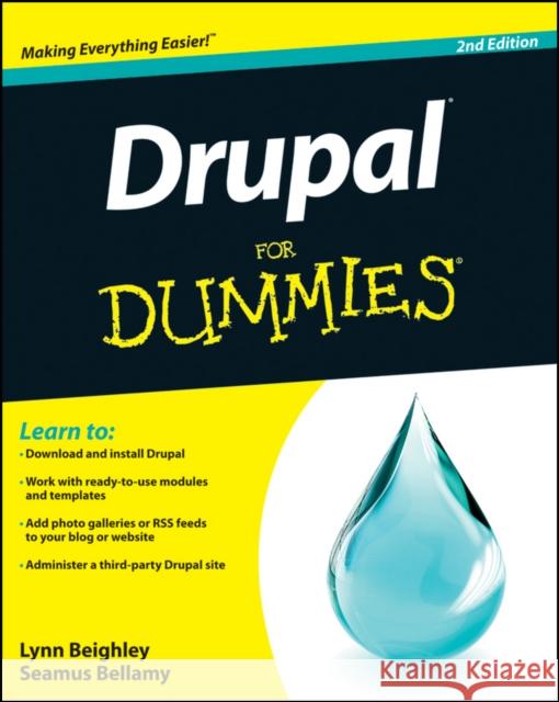 Drupal For Dummies 2e Beighley, Lynn 9781118083482