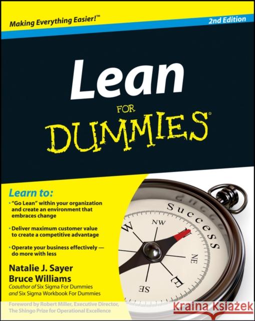 Lean For Dummies Bruce Williams 9781118117569