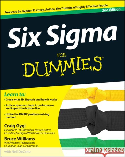 Six Sigma For Dummies Bruce Williams 9781118120354