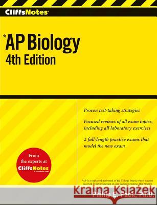 CliffsNotes AP Biology Phillip E. Pack 9781118127995 John Wiley & Sons Inc