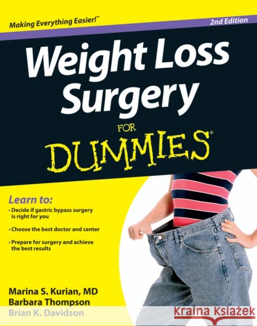 Weight Loss Surgery For Dummies Marina S Kurian 9781118293188 0