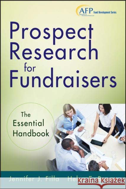 Prospect Research (AFP) Filla, Jennifer J. 9781118297391 0