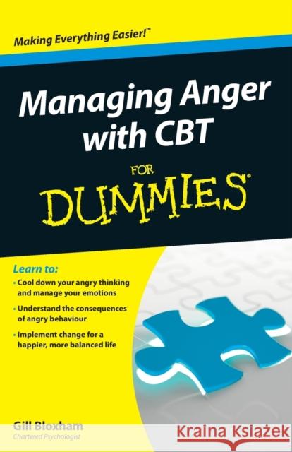 Managing Anger with CBT FD Bloxham, Gill 9781118318553 0