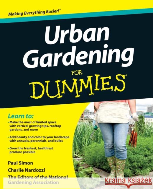 Urban Gardening FD National Gardening Association 9781118340356