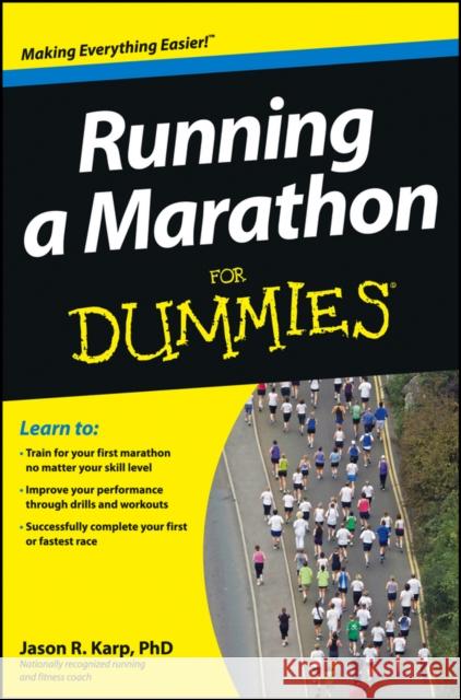 Running a Marathon For Dummies Jason Karp 9781118343081 0