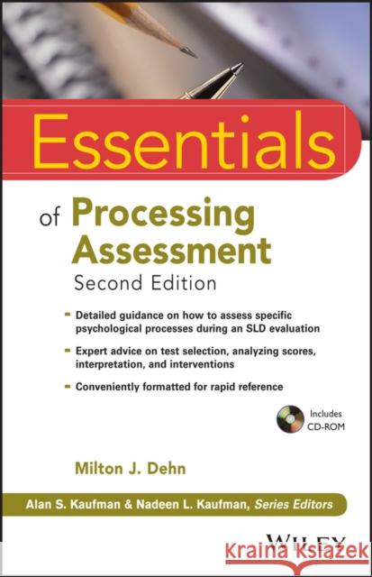 Essentials of Processing Assessment [With CD (Audio)] Dehn, Milton J. 9781118368206 John Wiley & Sons