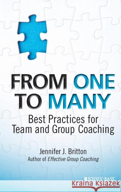 From One to Many: Best Practices for Team and Group Coaching Britton, Jennifer J. 9781118549278 John Wiley & Sons Inc