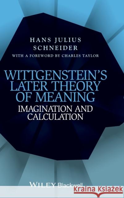 Wittgenstein's Later Theory of Meaning Schneider, Hans Julius 9781118642306