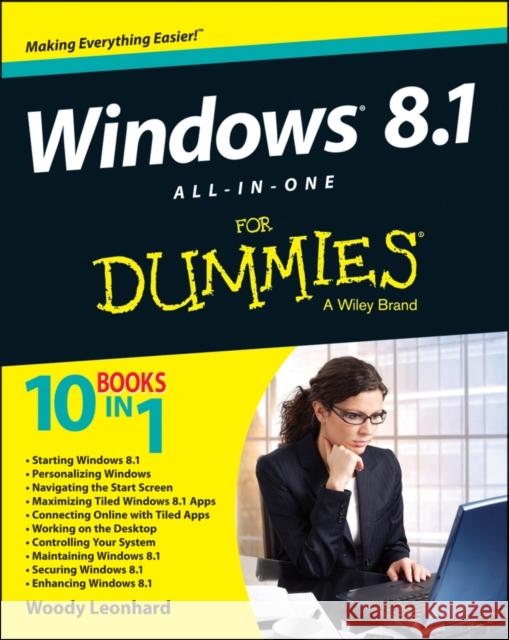 Windows 8.1 All-in-one For Dummies Woody Leonhard 9781118820872