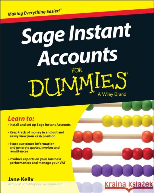 Sage Instant Accounts For Dummies Jane E. Kelly 9781118848050